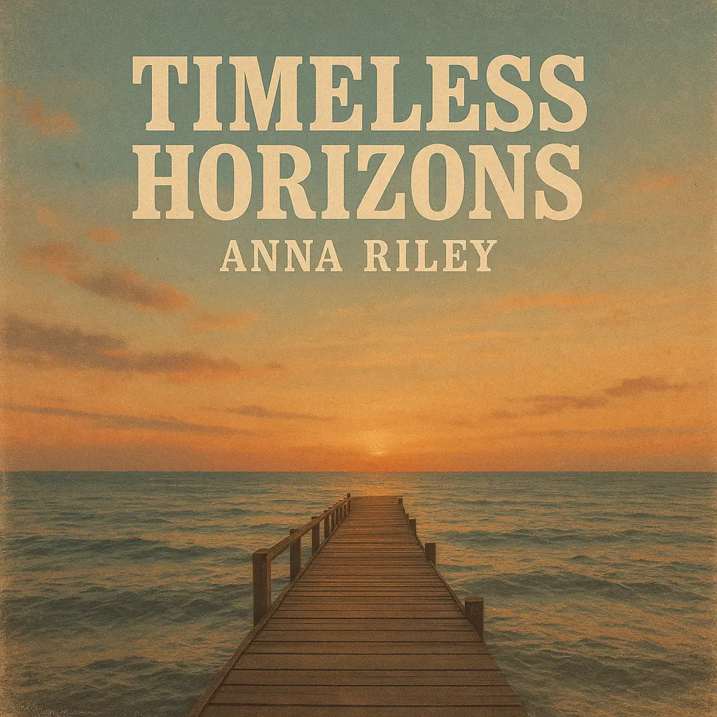 Country Album Covers template with sunset pier and bold text