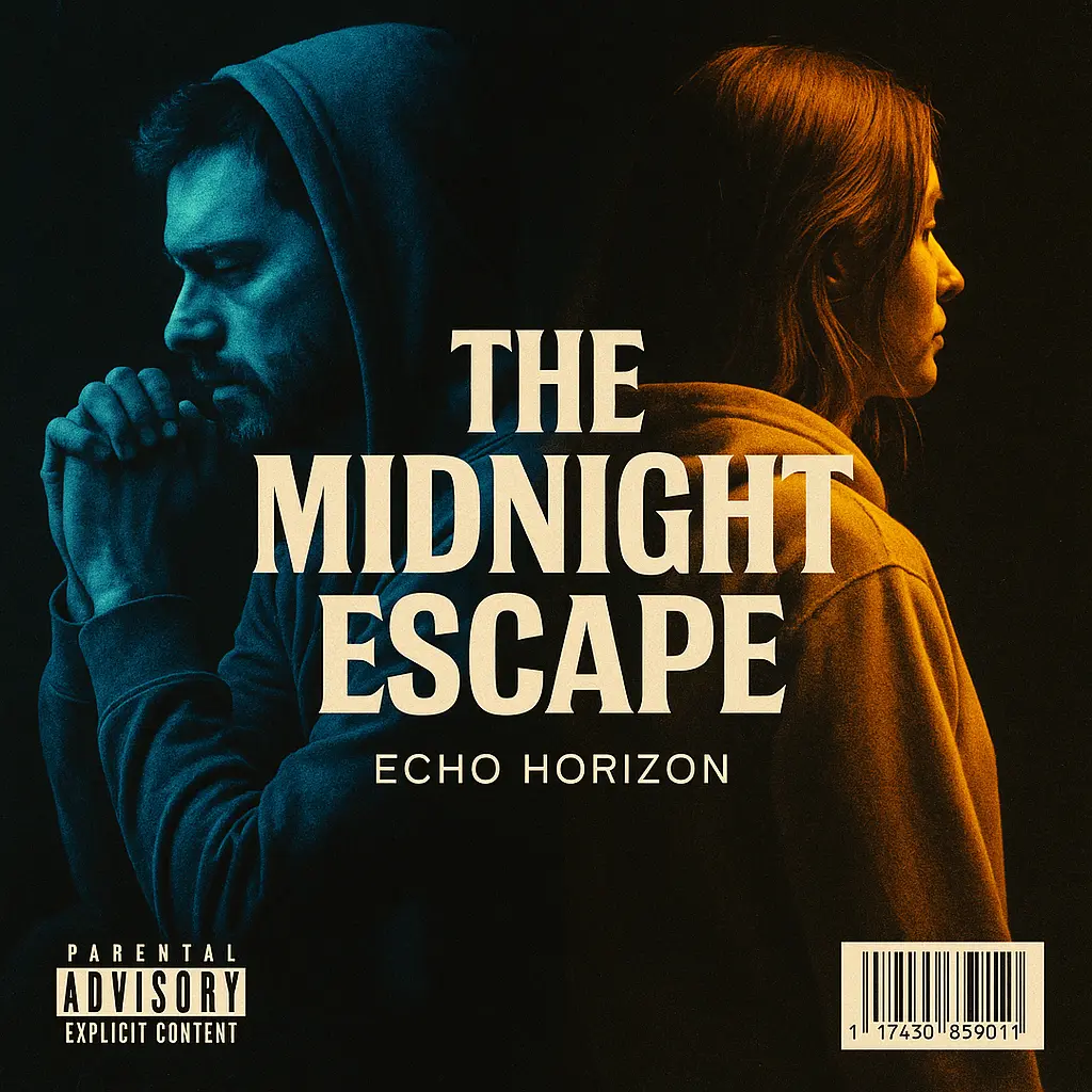 Rock Album Covers template with contrasting male and female profiles