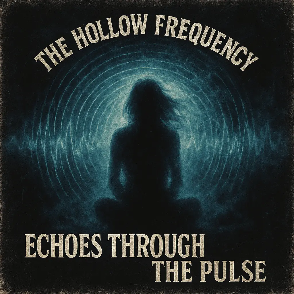 Grunge-style Rock Album Covers template with ghostly figure and waveforms