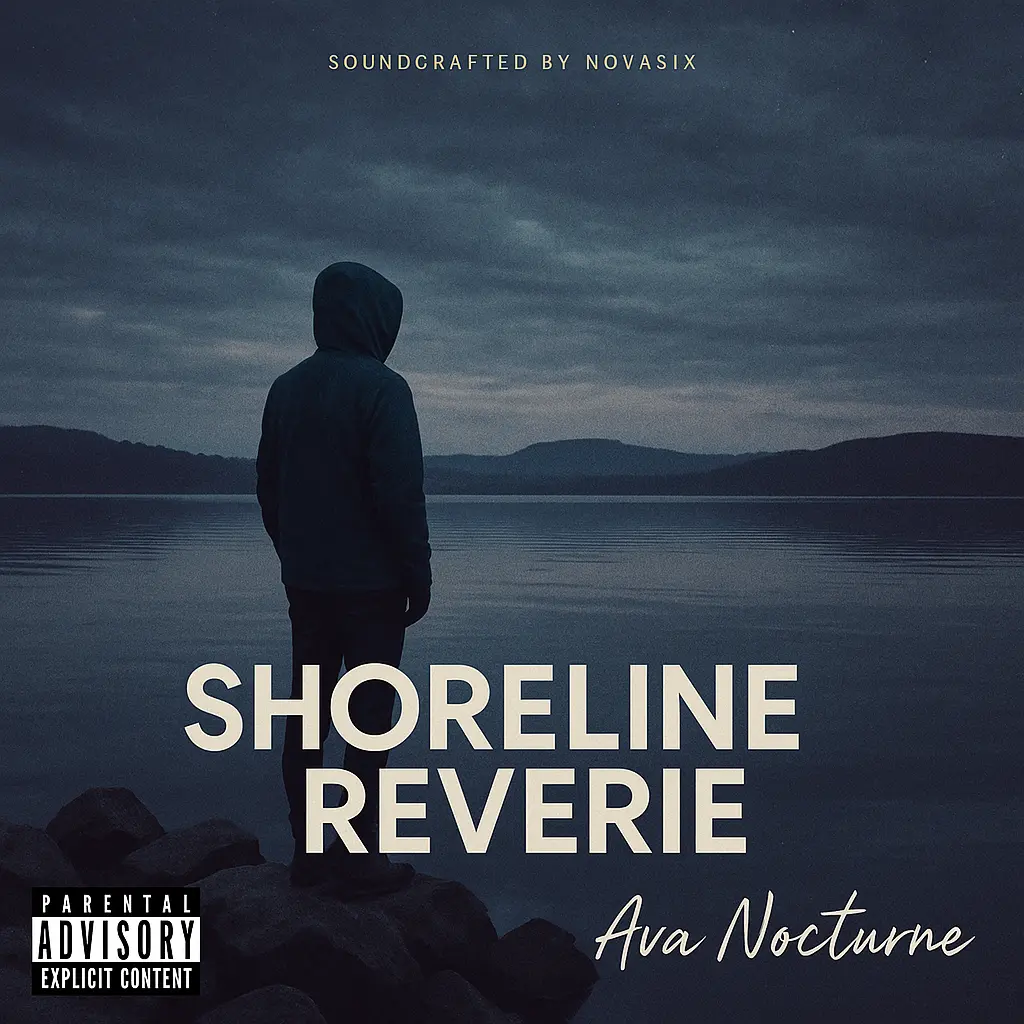 Melancholic Pop Album Covers template with lone figure at dusk