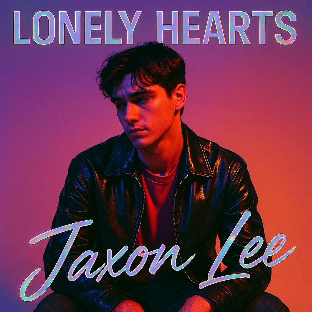 Pop Album Covers template featuring Jaxon Lee with a gradient background