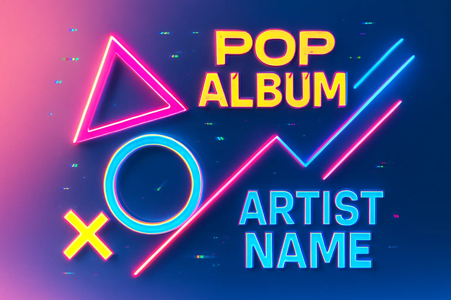 Dreamy Pop Album Covers template with floral overlays and soft lighting
