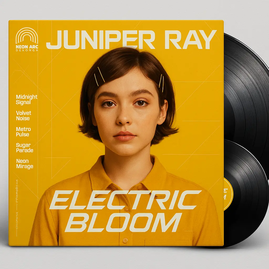 Stylish R&B Album Covers template with bold yellow theme
