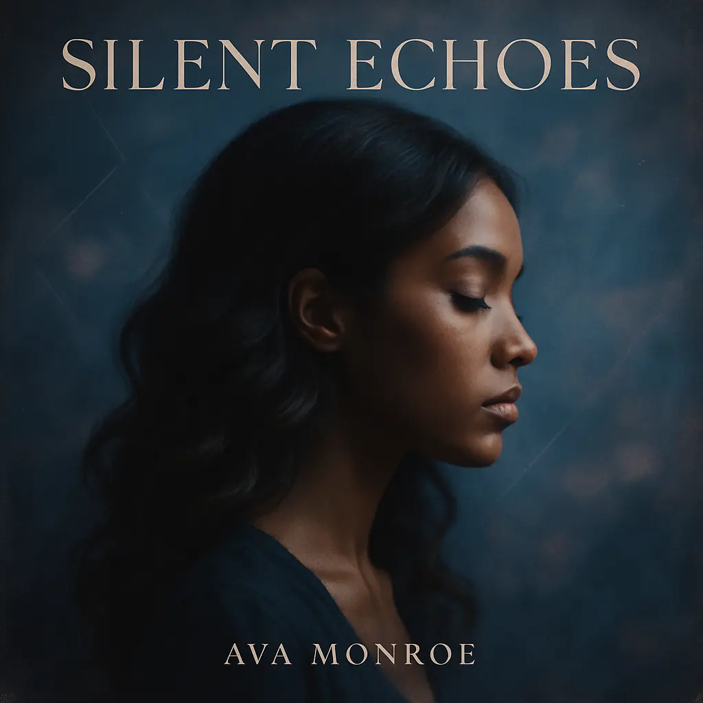 R&B Album Covers template featuring soulful woman with geometric design