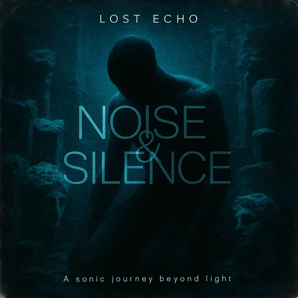 Moody R&B Album Covers template with blue-lit abstract figure