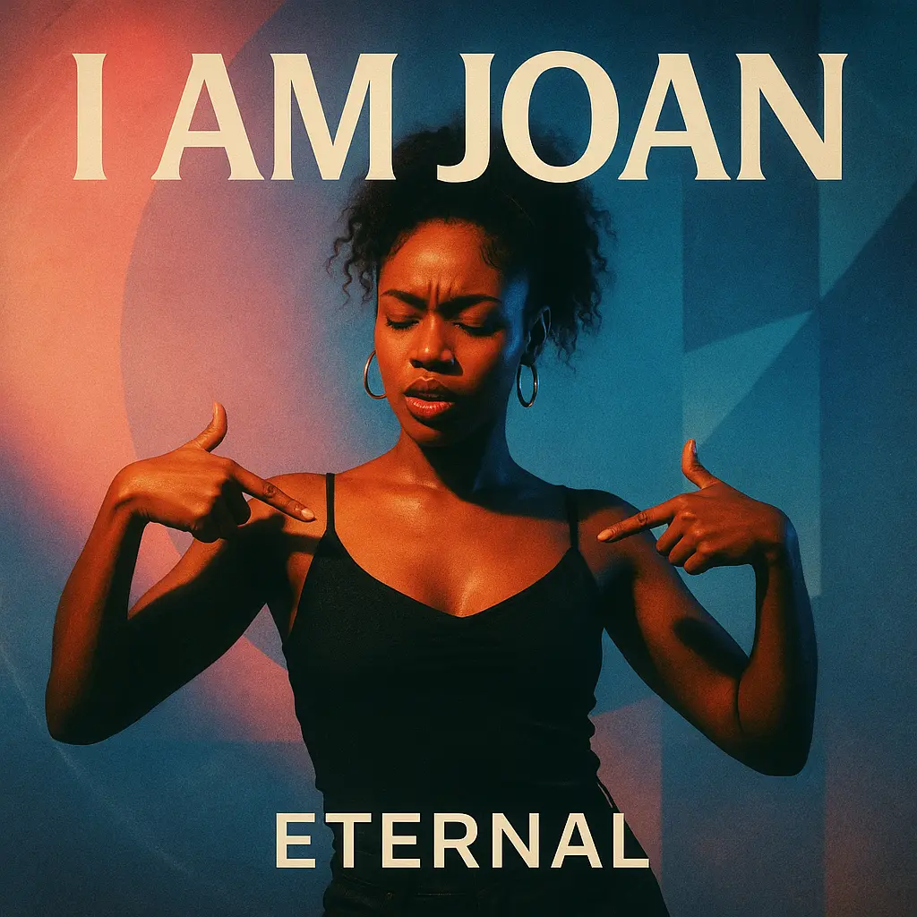 R&B Album Covers template with expressive woman and geometric shapes