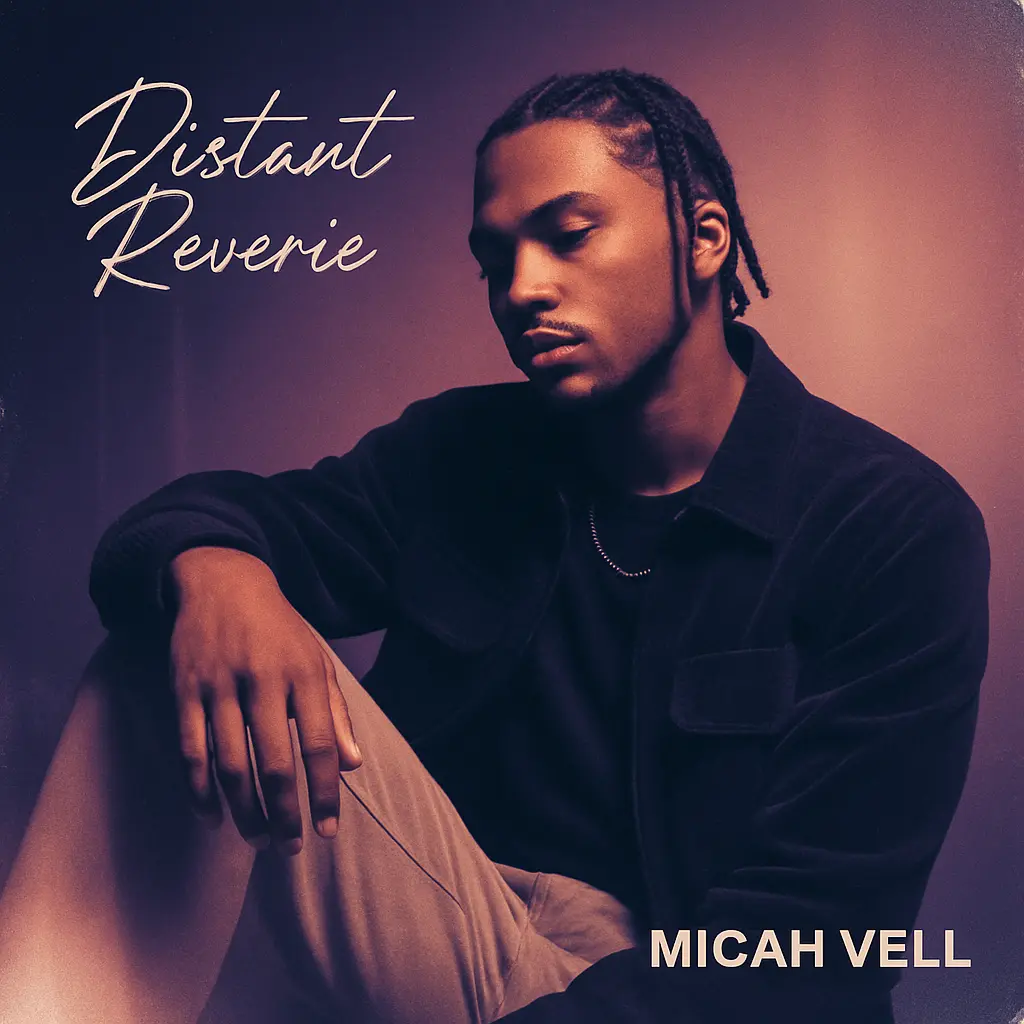 Stylish R&B Album Covers template with moody gradient and male artist