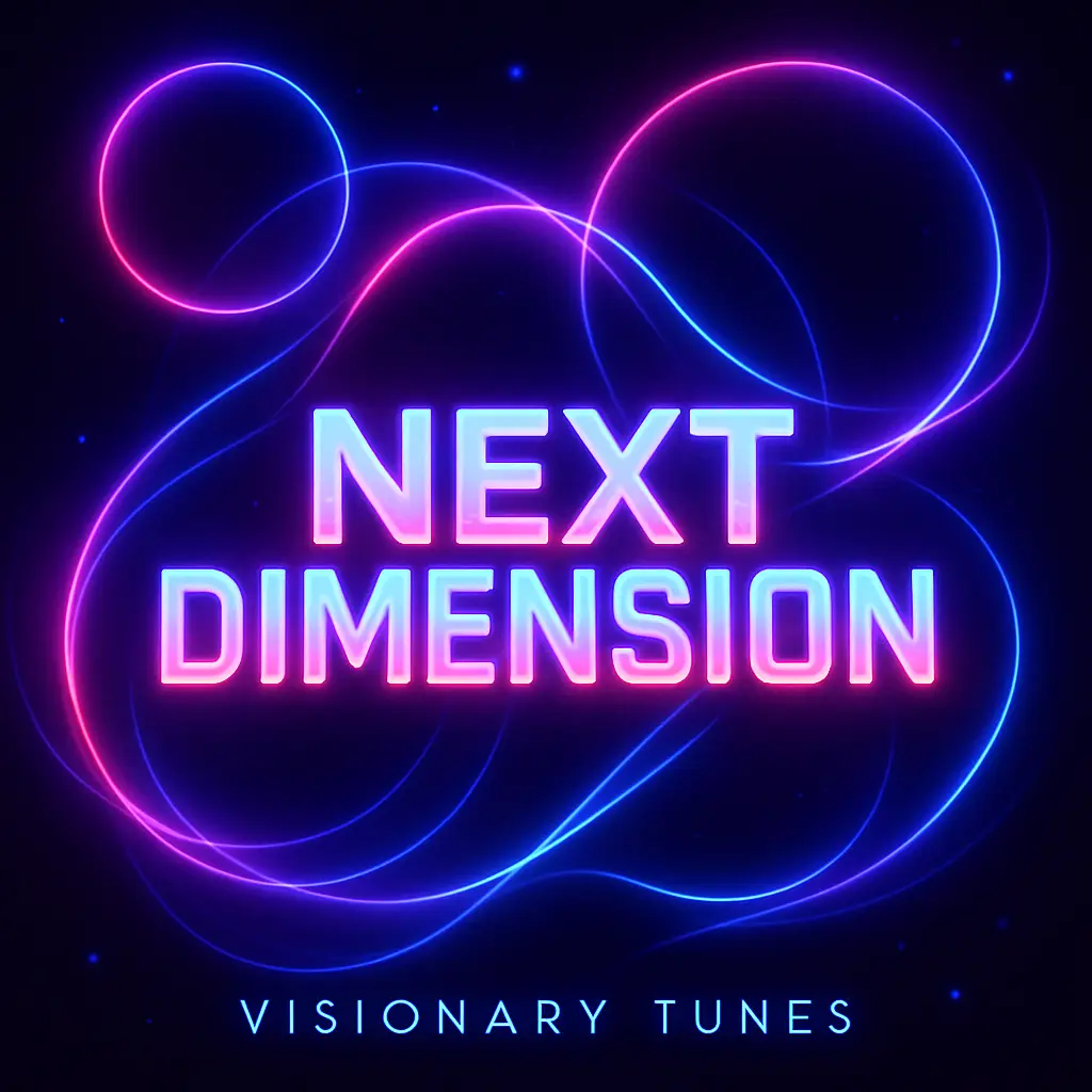 Futuristic Mixtape Album Covers template with glowing text and neon elements