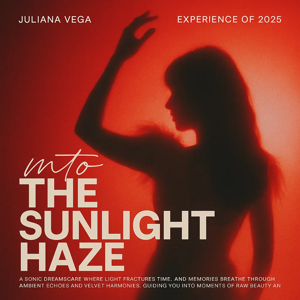 Dreamy red lo-fi Mixtape Album Covers template with female silhouette