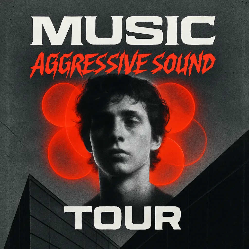 Mixtape Album Covers template featuring bold urban design with red accents.
