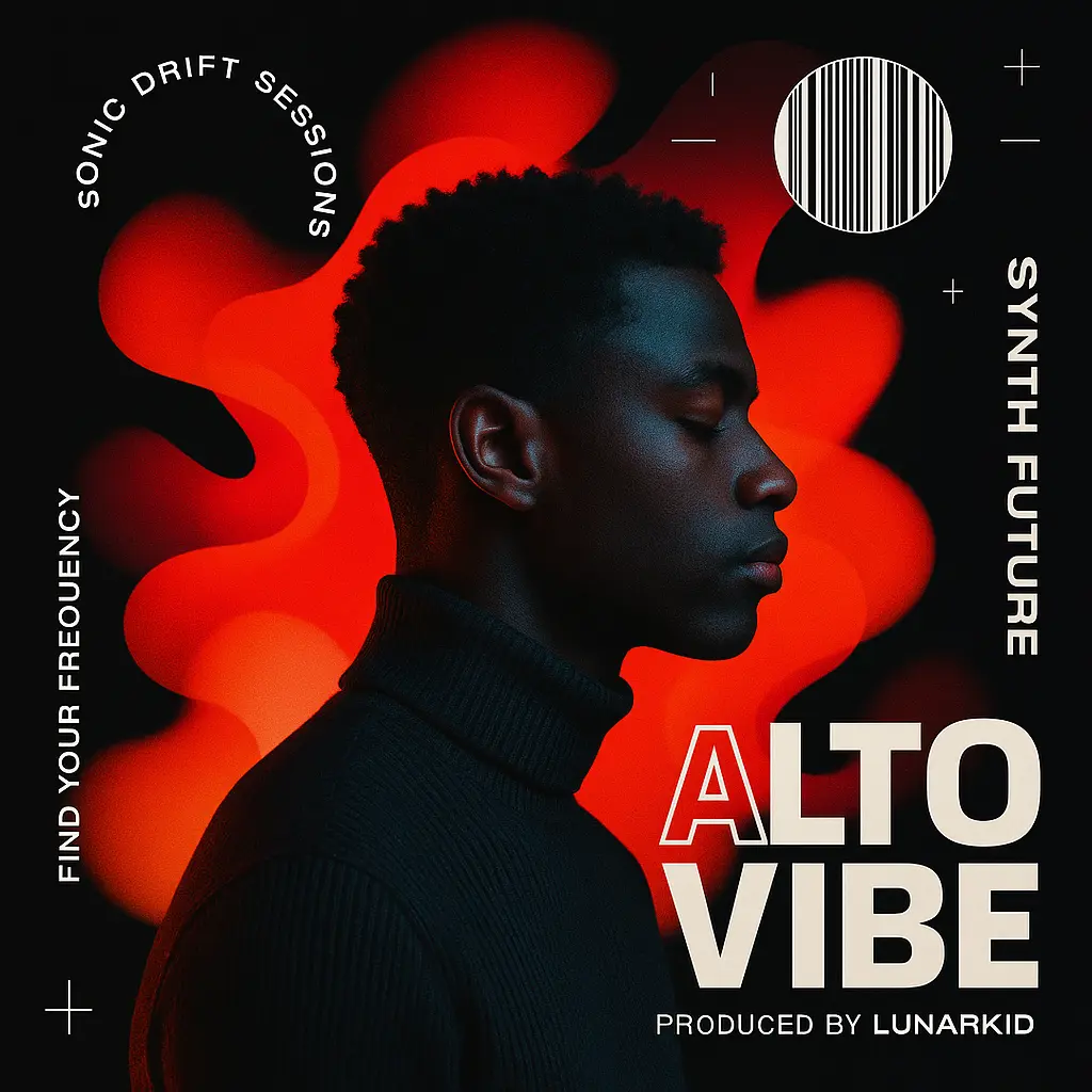 Stylish Mixtape Album Covers template with abstract shapes and portrait