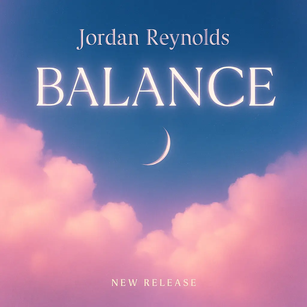 Mixtape Album Covers template with pink clouds and moon
