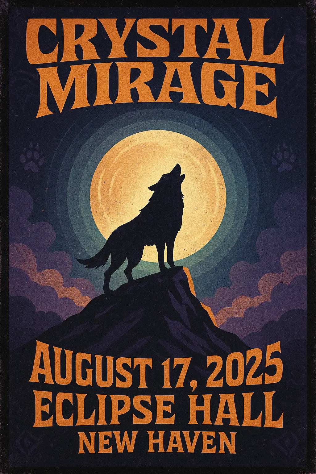 Rock Fest Band Poster template with electric guitar and bold typography.