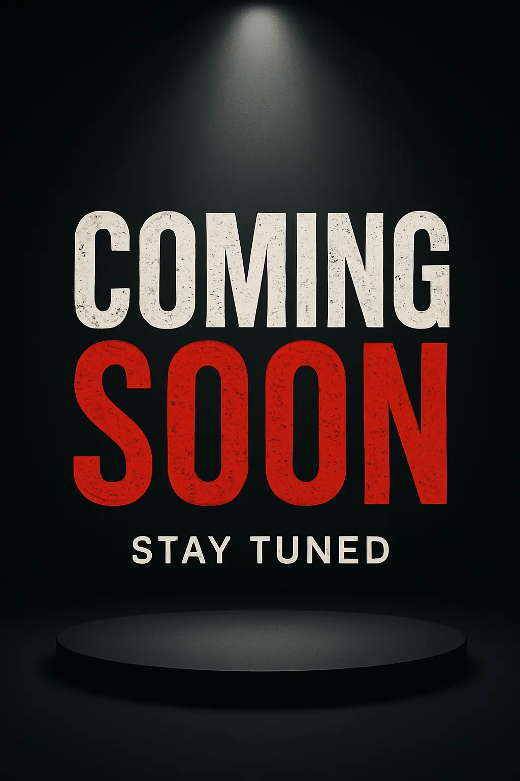 Business Poster template with dynamic 'COMING SOON' announcement