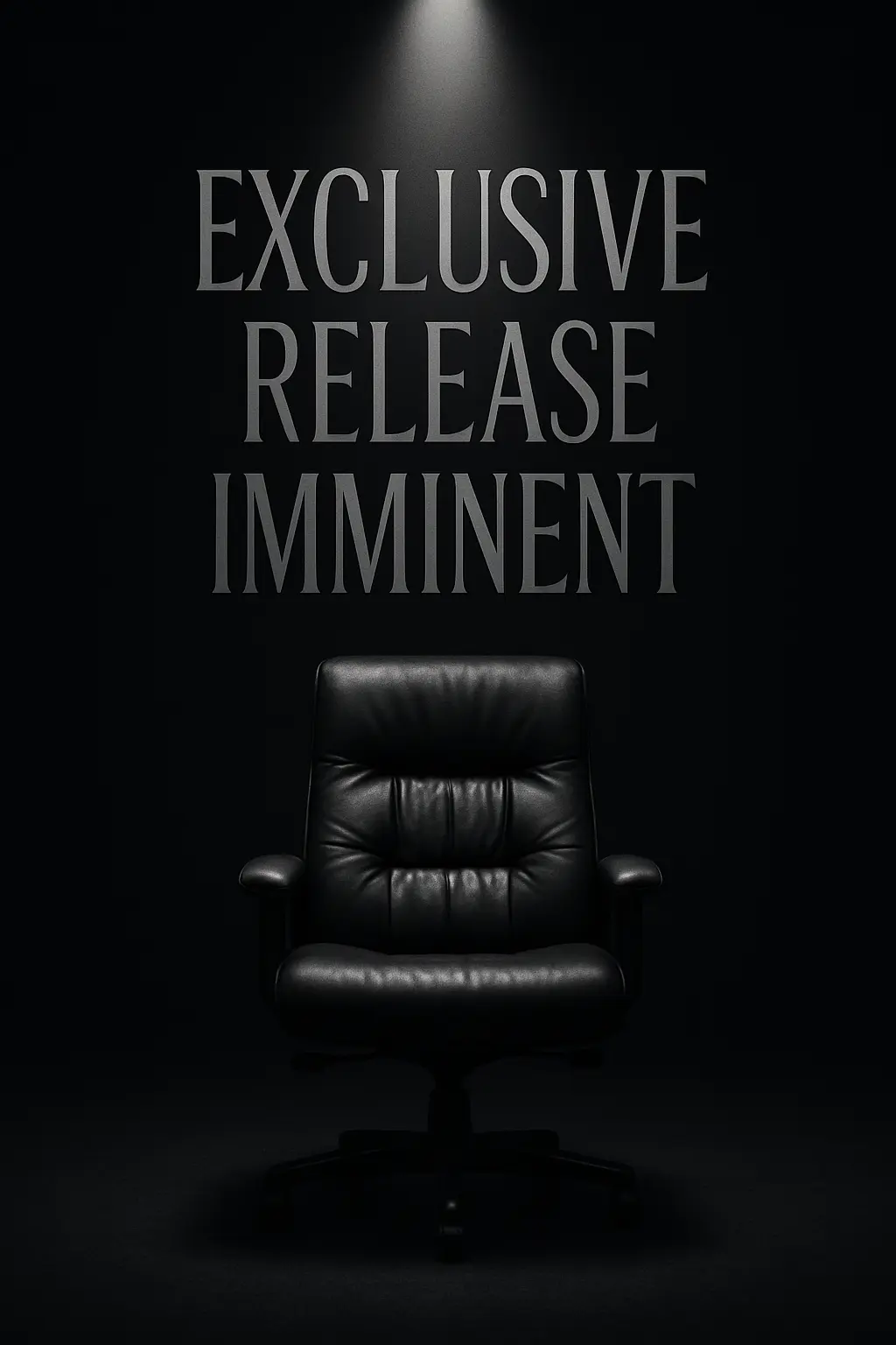 Business Poster template with spotlight and luxury chair