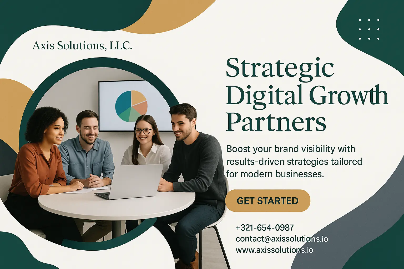 Business Poster template with a modern design for a professional event