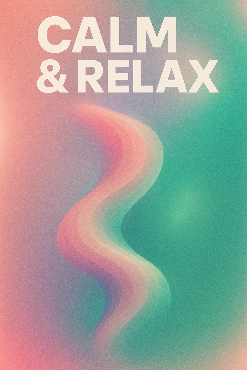 Cool Poster template with soft gradient colors and minimalist typography.