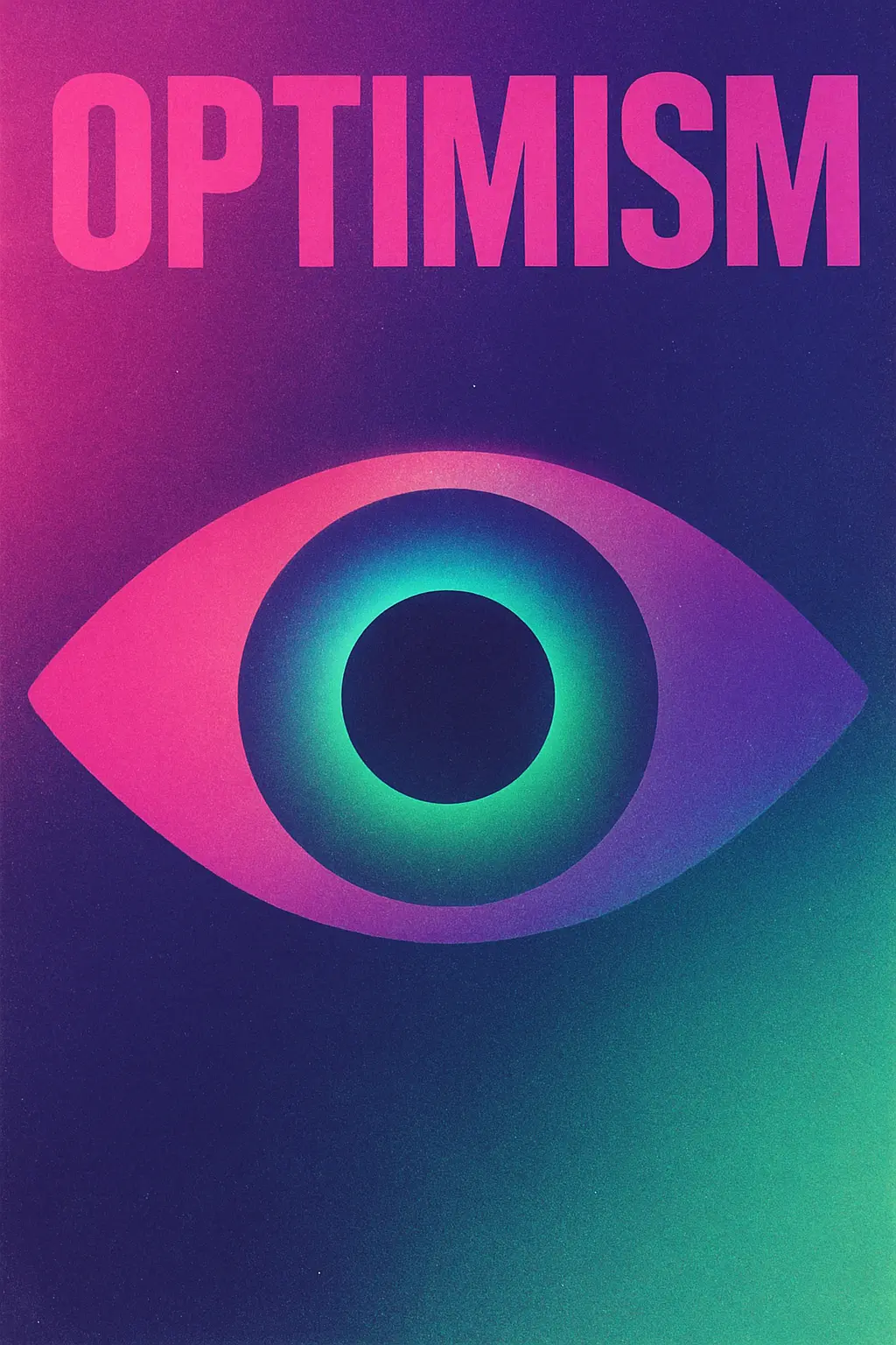 Cool Poster template with abstract eye and vibrant gradients