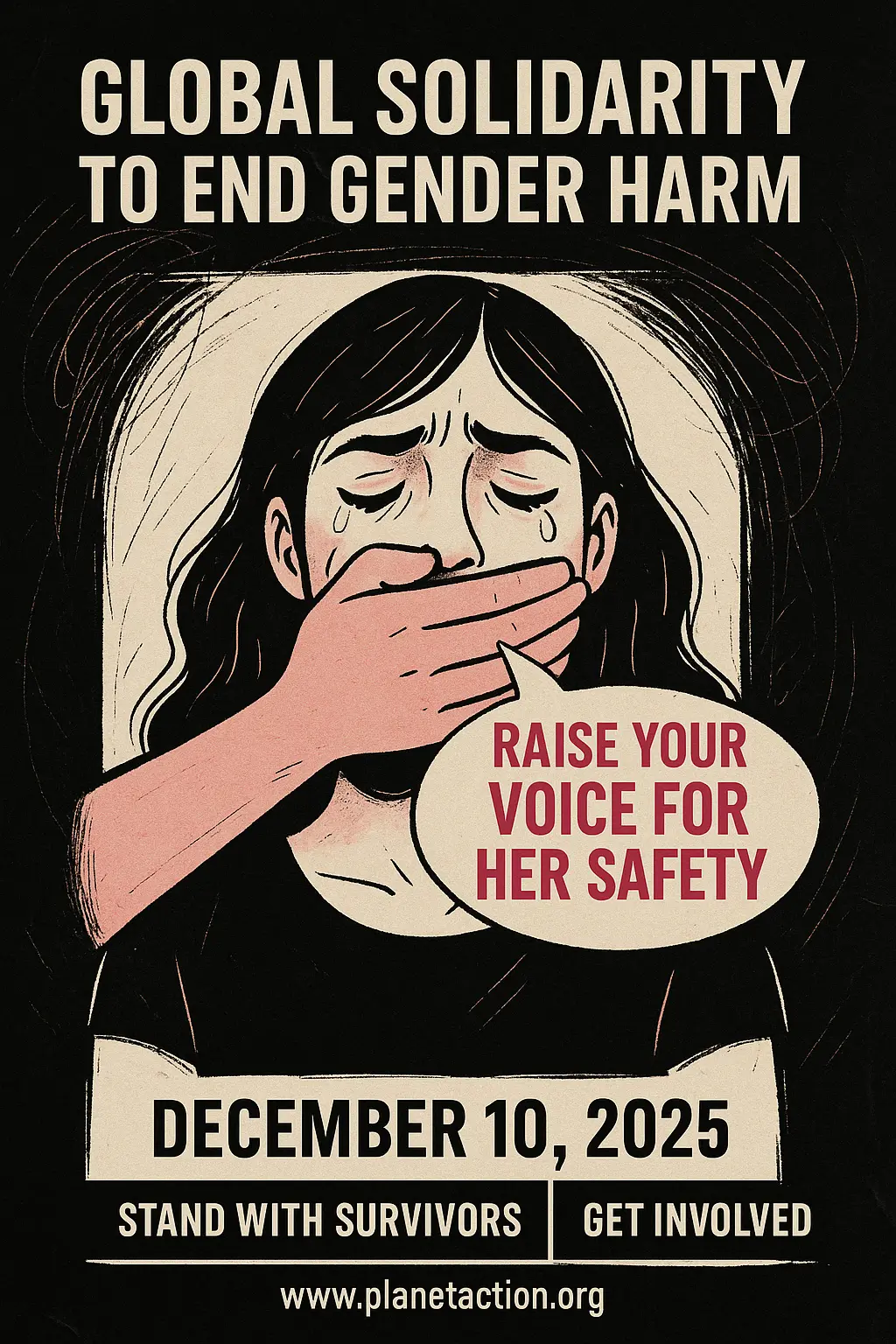 Domestic Violence Poster template with broken heart and red accents