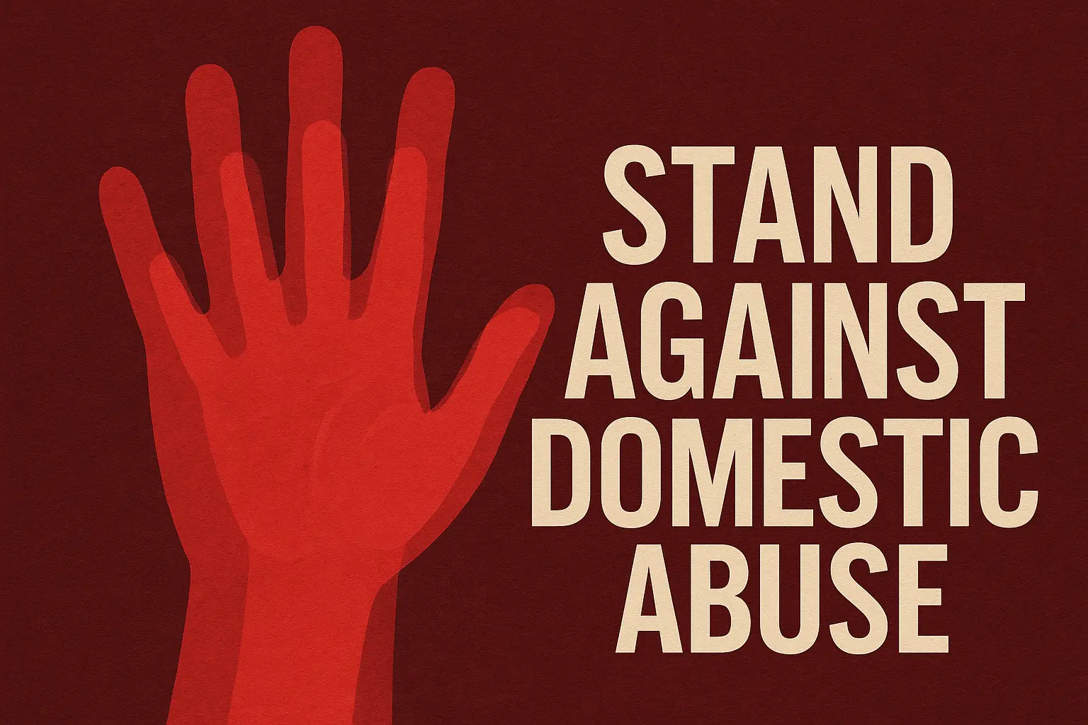 Purple circle design for Domestic Violence Poster template.