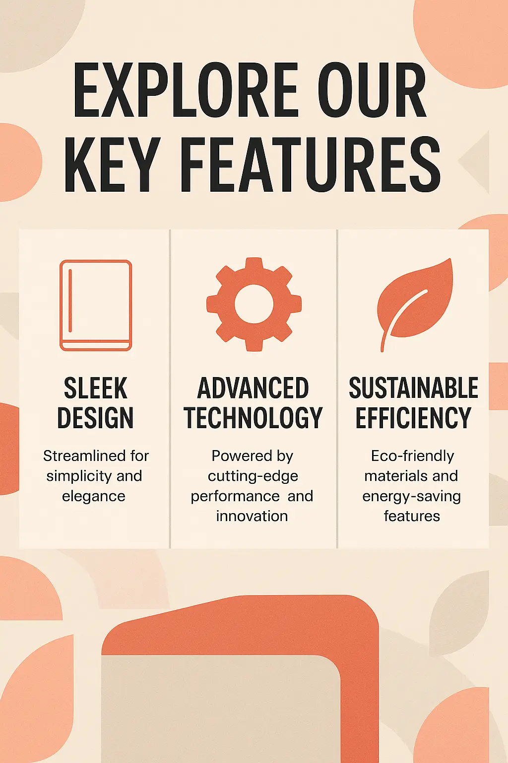 Informational Poster template showcasing product features and benefits