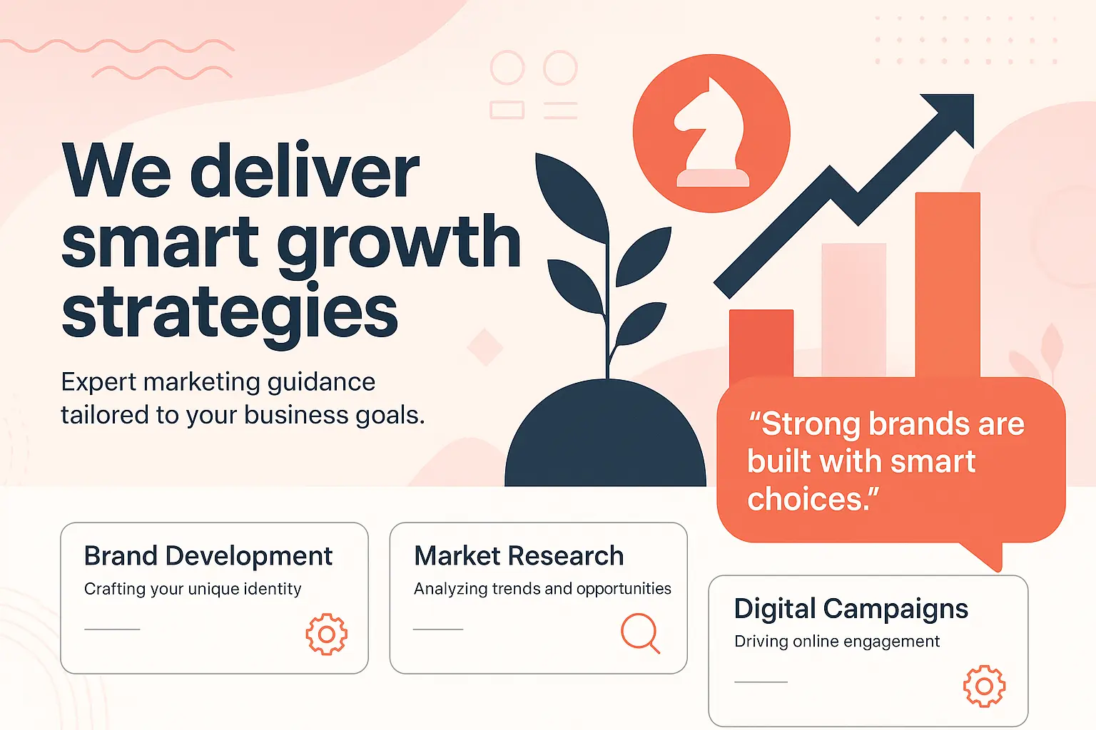 Informational Poster template for business consulting services