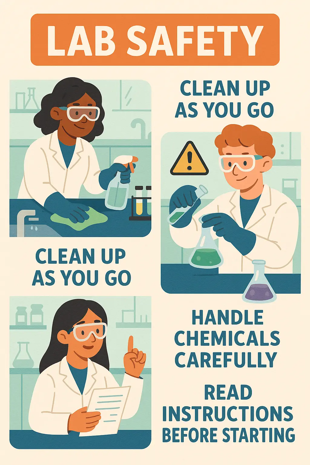 AI Lab Safety Poster Generator Create Lab Safety Poster For Free