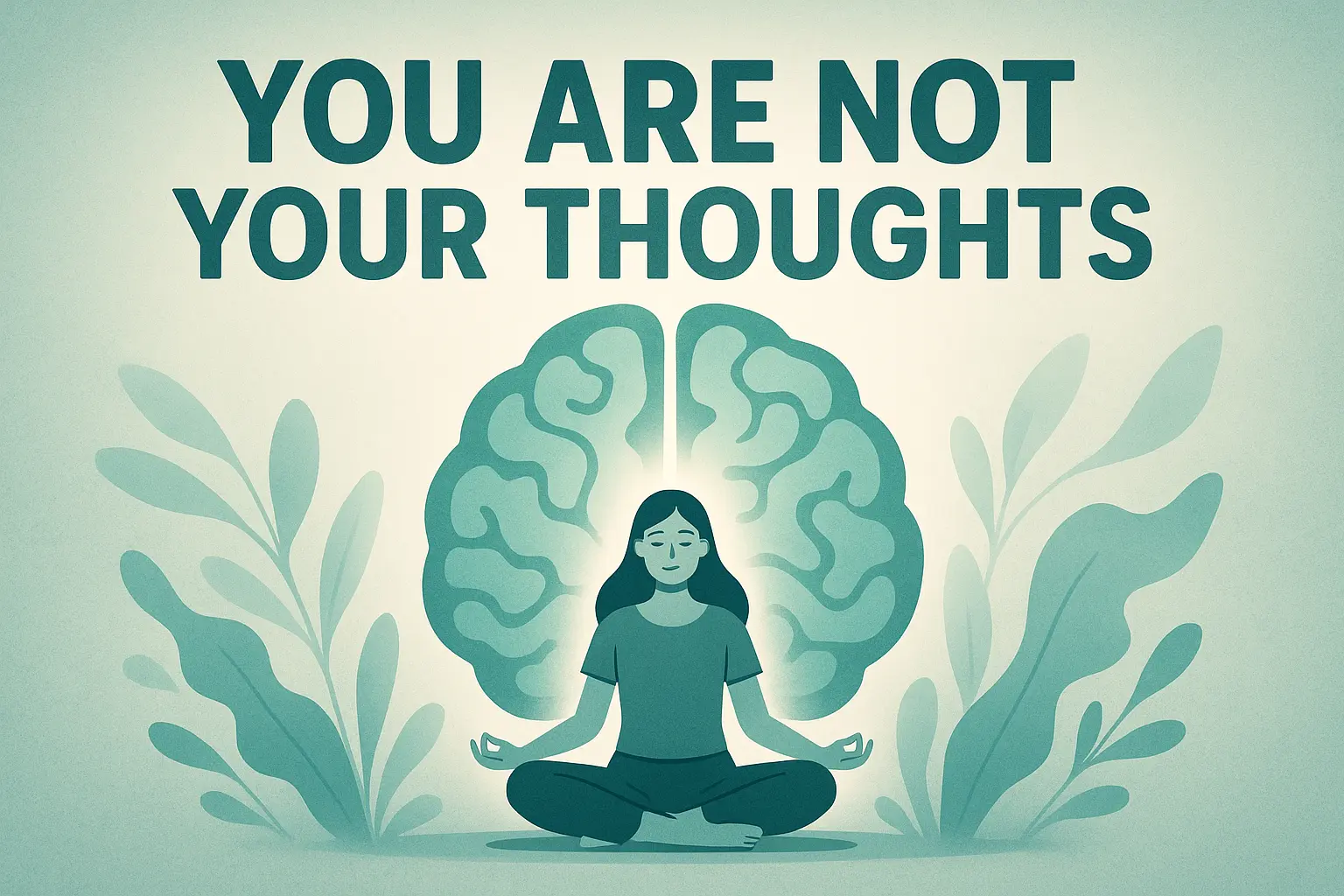 Contemporary Mental Health Poster template with hopeful theme