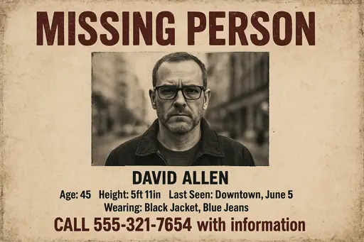 Missing Poster