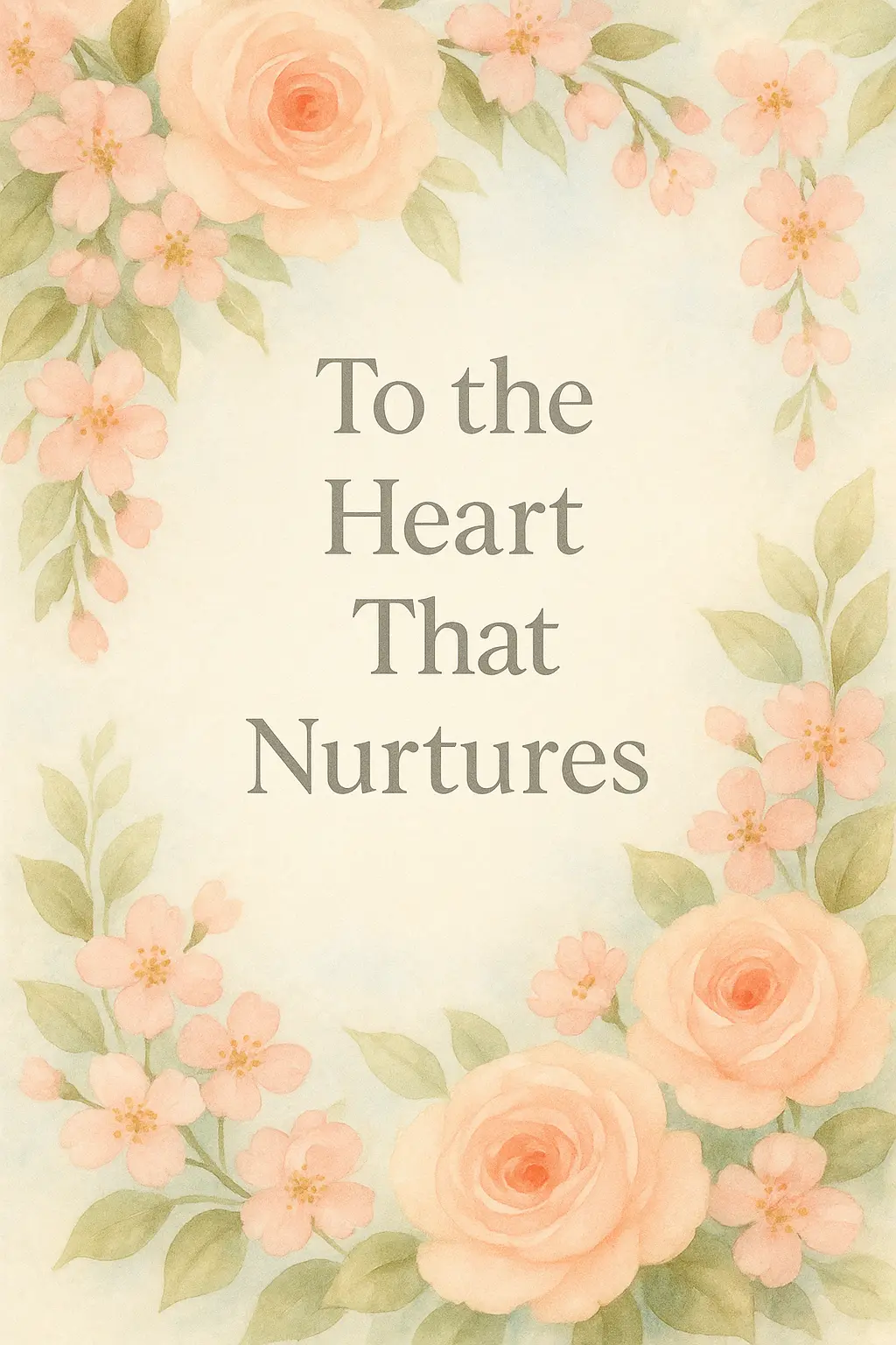 Mother's Day Poster template with floral watercolor design