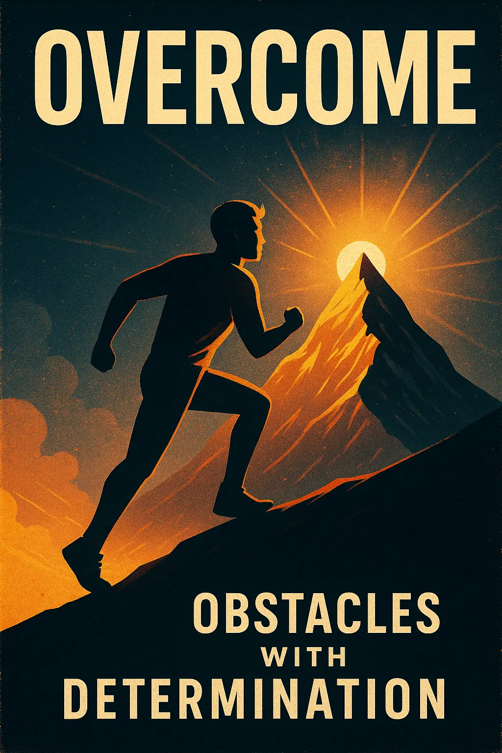 Motivational Poster template featuring bold typography and empowering design.