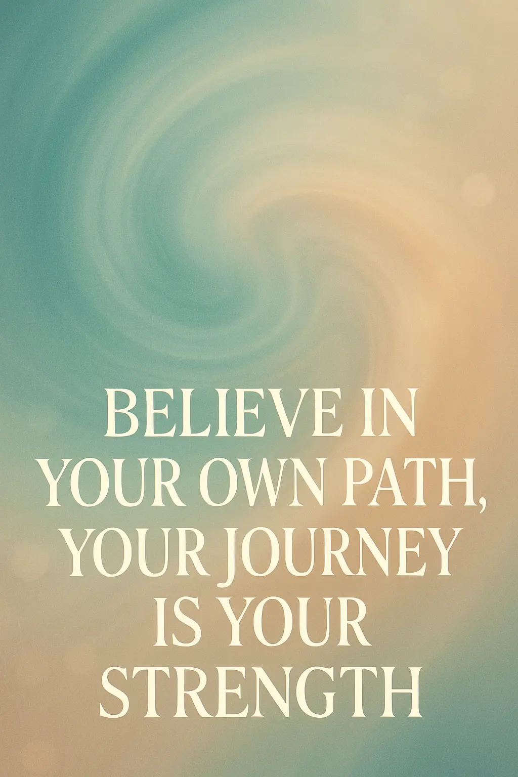 Motivational Poster template with inspiring quote and soft gradient design