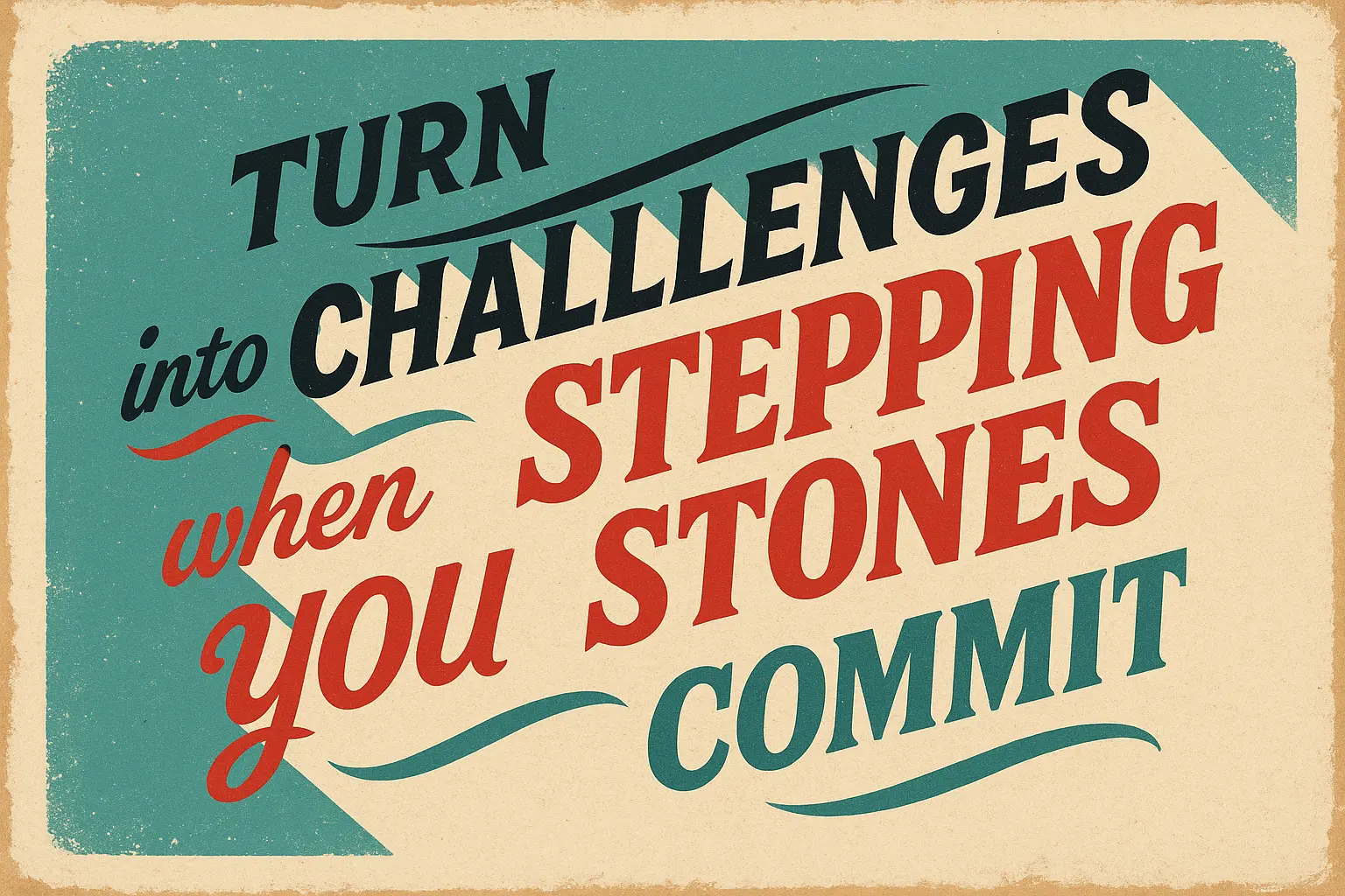 Motivational Poster template with dock and inspiring headline