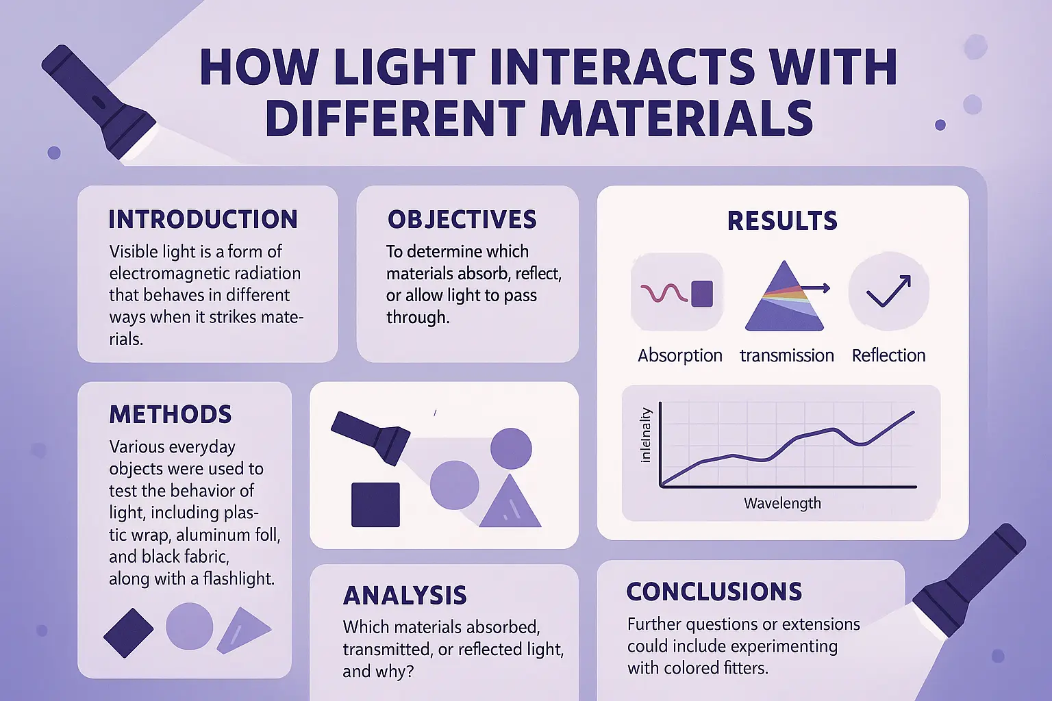 Modern chemistry Research Poster template design