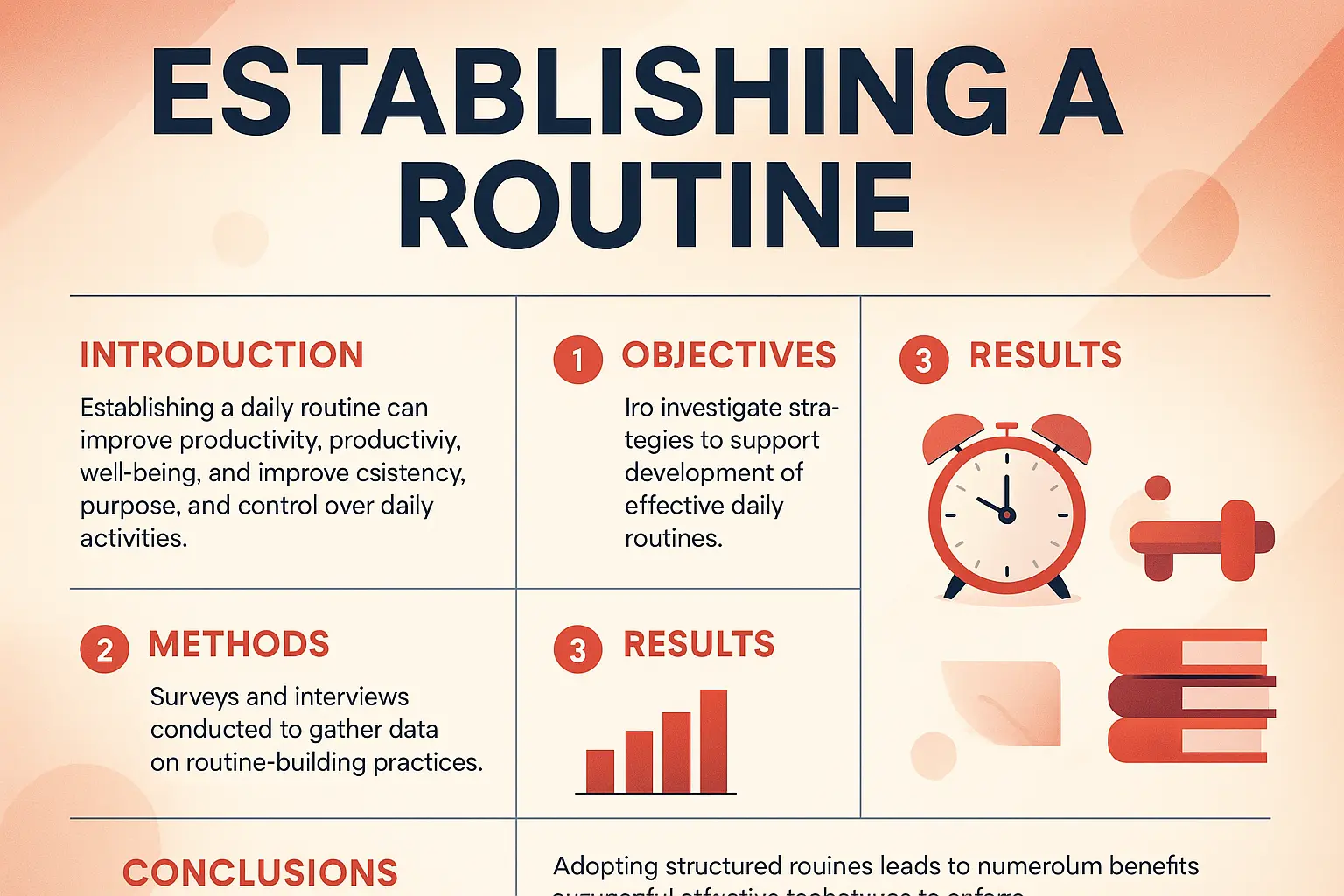 Modern Research Poster template on climate and health