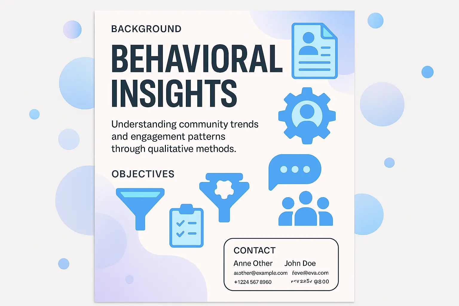 Research Poster template showcasing scientific research with modern design