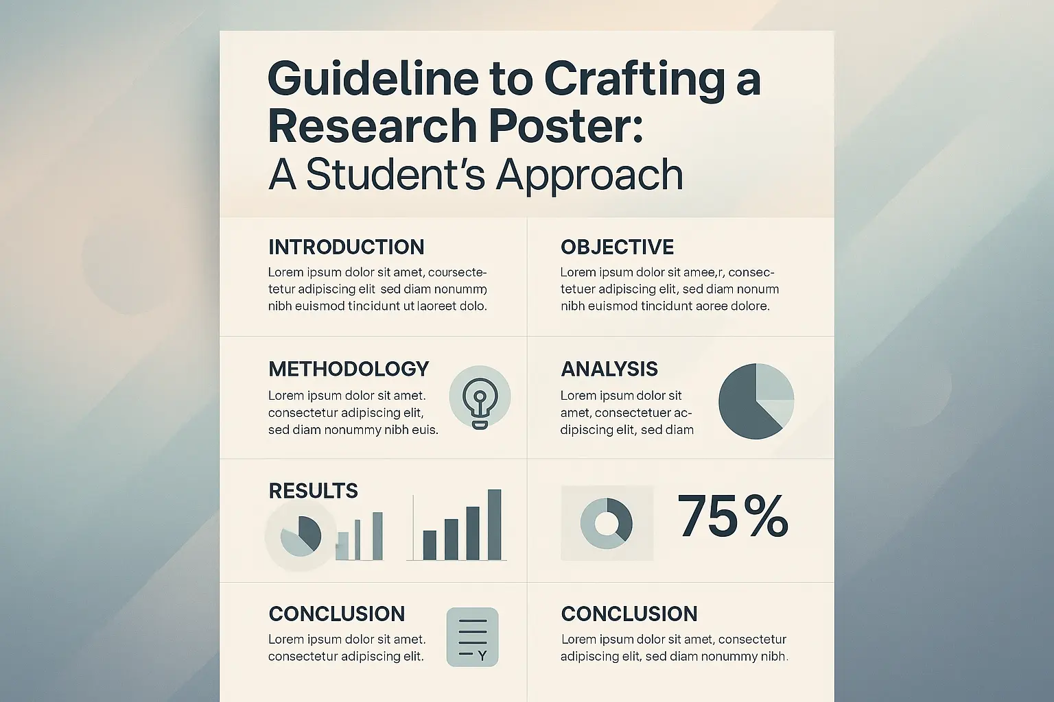 Research Poster template with environmental science theme