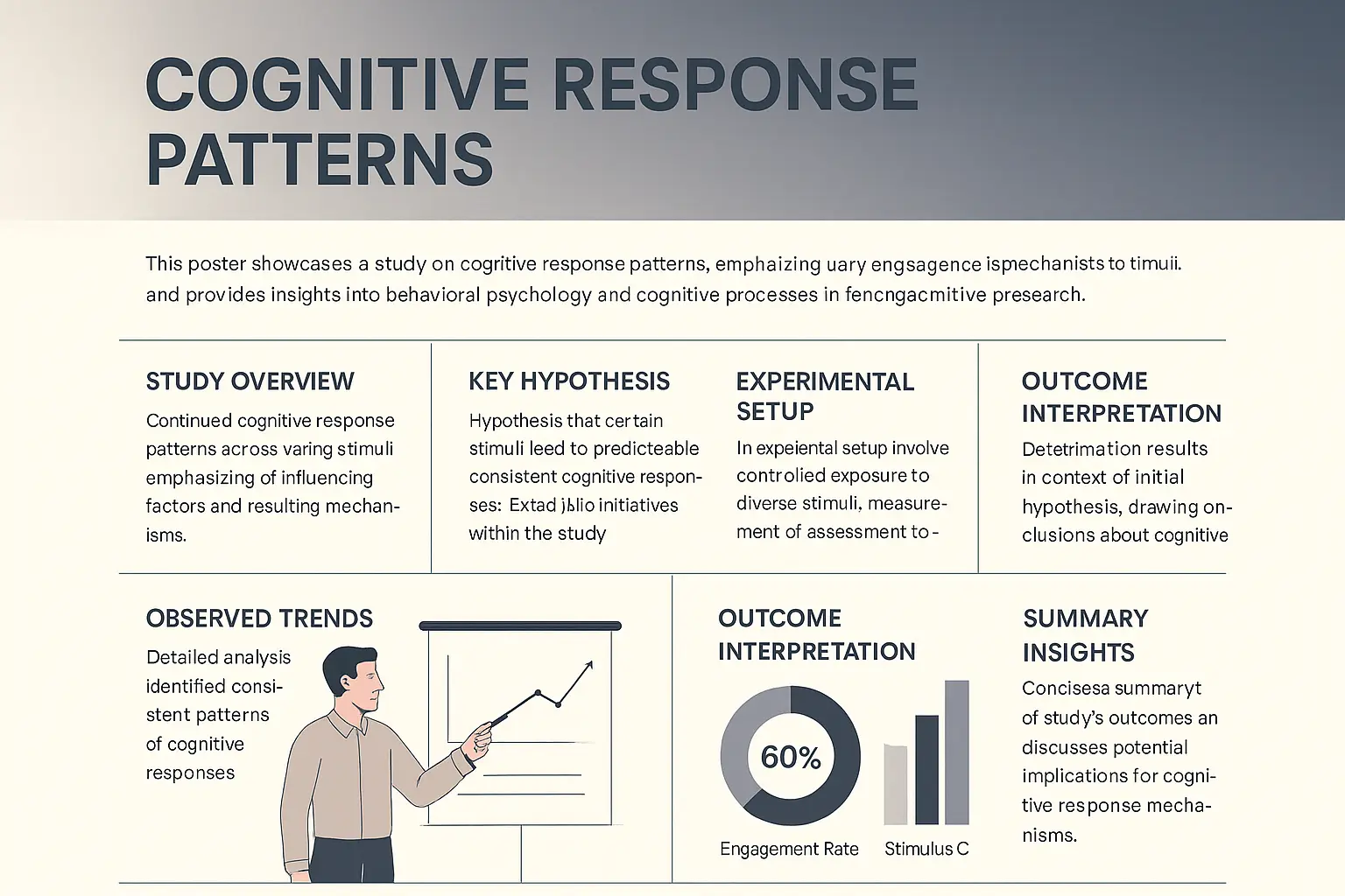 Research Poster template with modern grid layout and teal accents