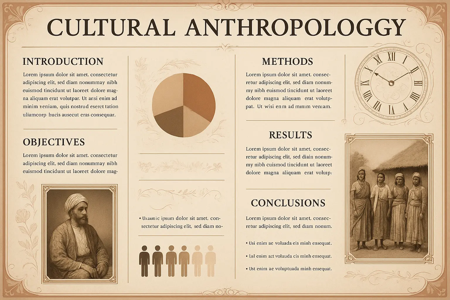 Research Poster template with scientific layout and lab visuals