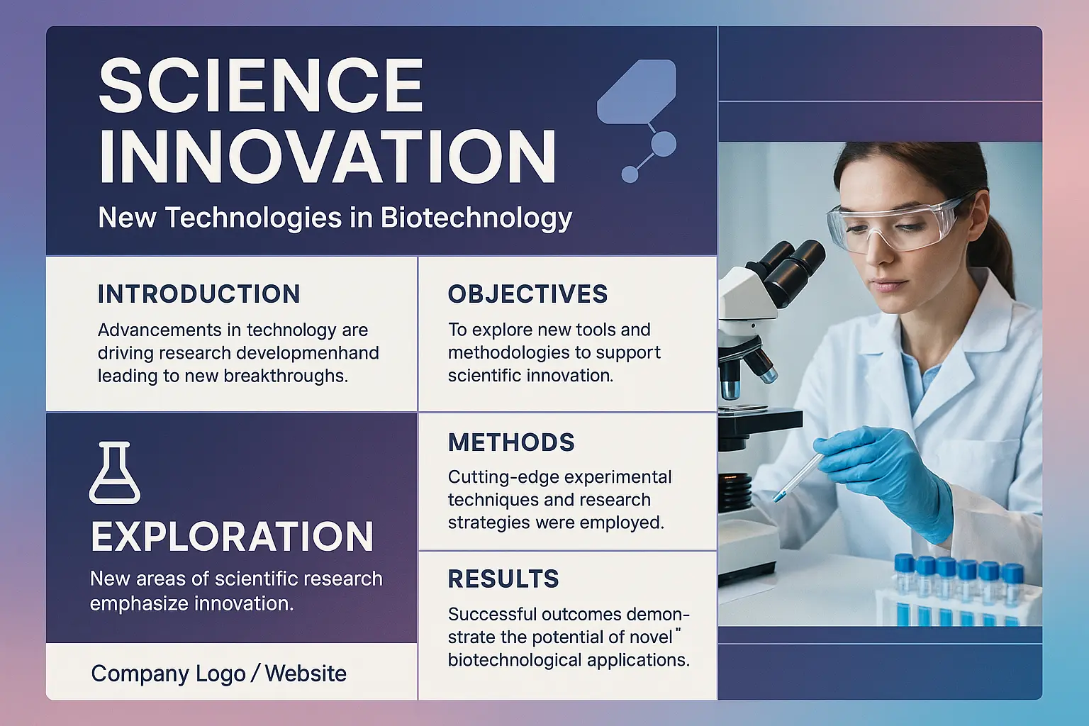 Research Poster template showing steps to establish a routine with icons and a joyful woman illustration