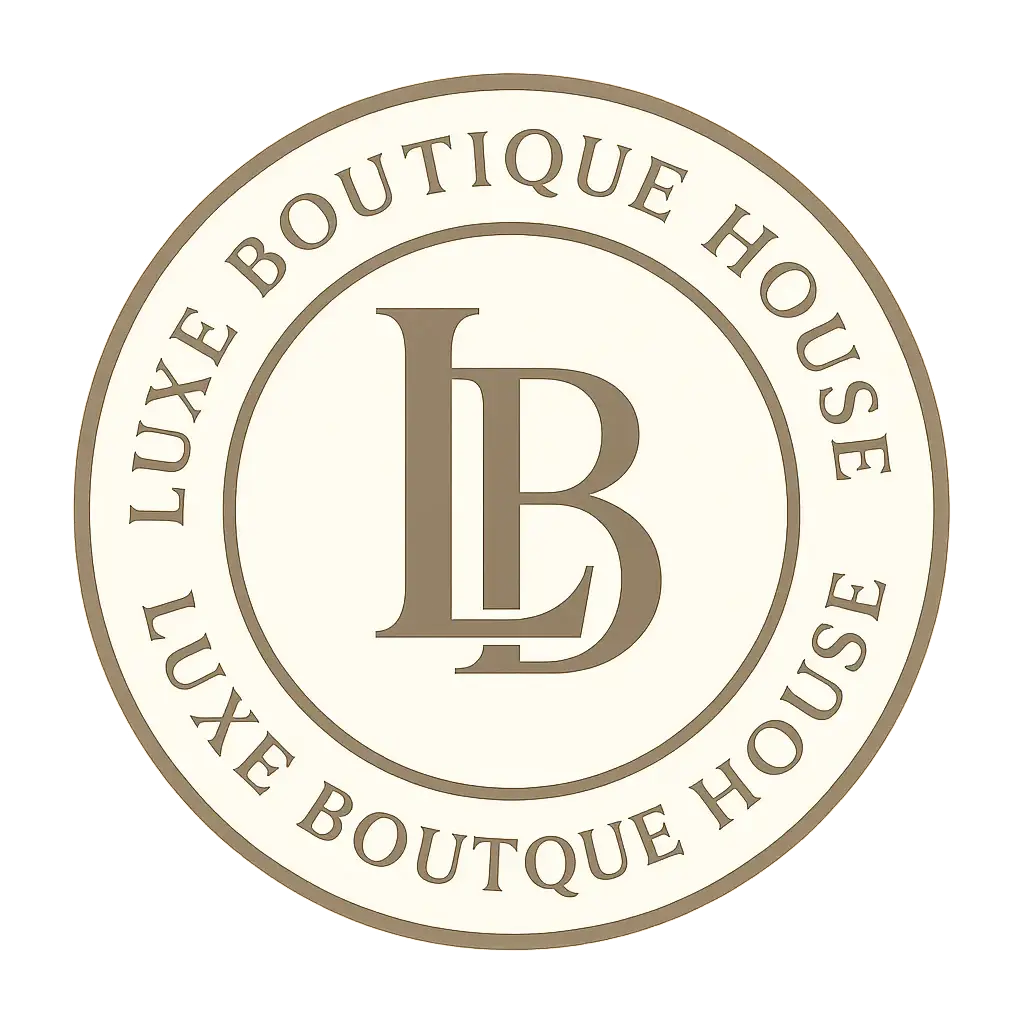 Elegant Circular Logo template with monogram and serif text