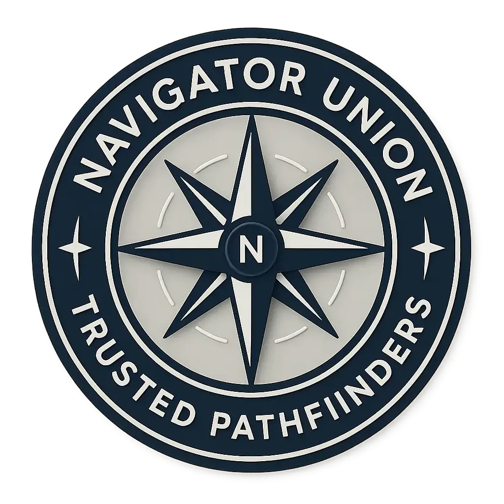 Geometric Circular Logo template with compass and curved text