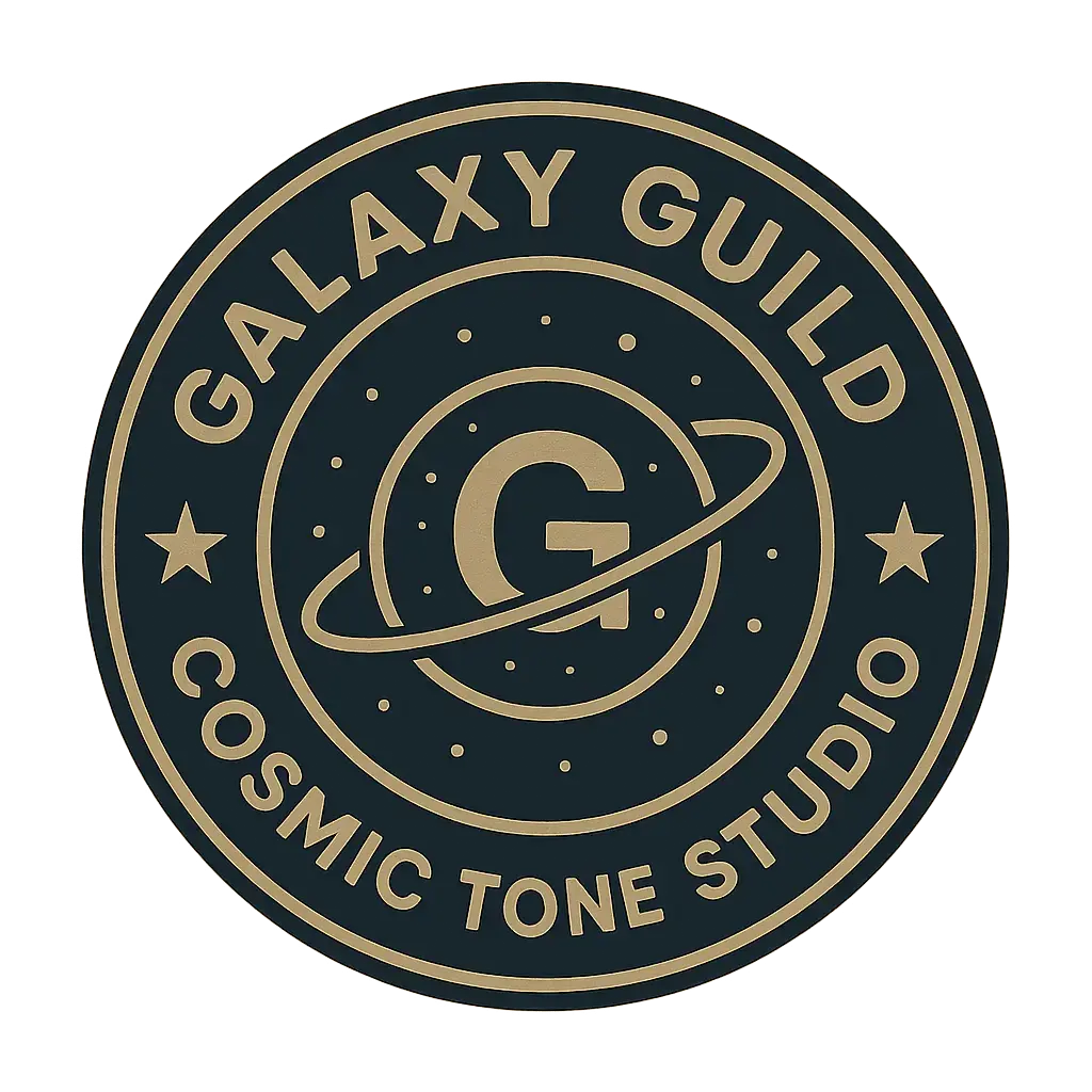 Circular Logo template with monogram G and orbit design