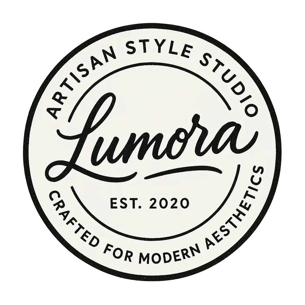 Elegant Circular Logo template with hand-drawn text and modern frame