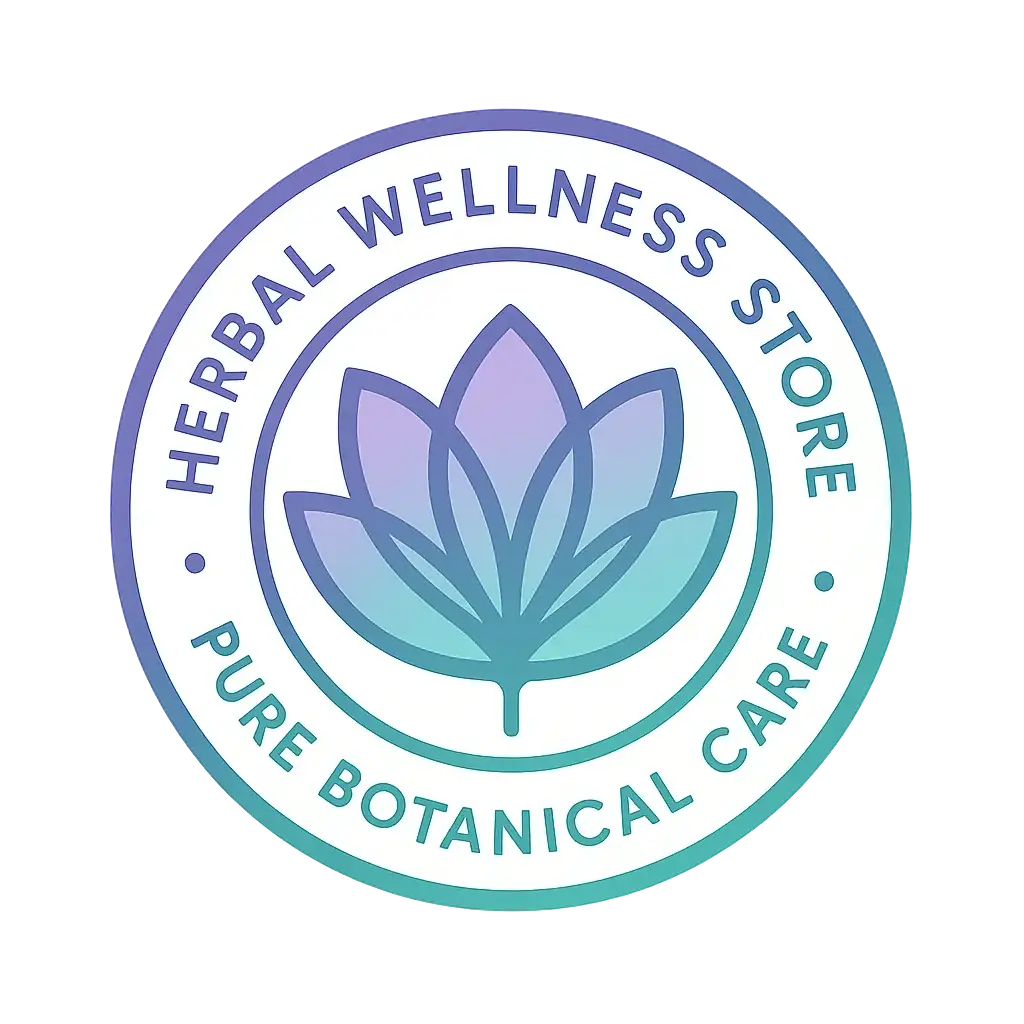 Circular Logo template with lotus icon and curved text