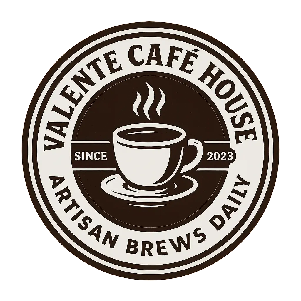 Circular Logo template with vintage coffee shop design