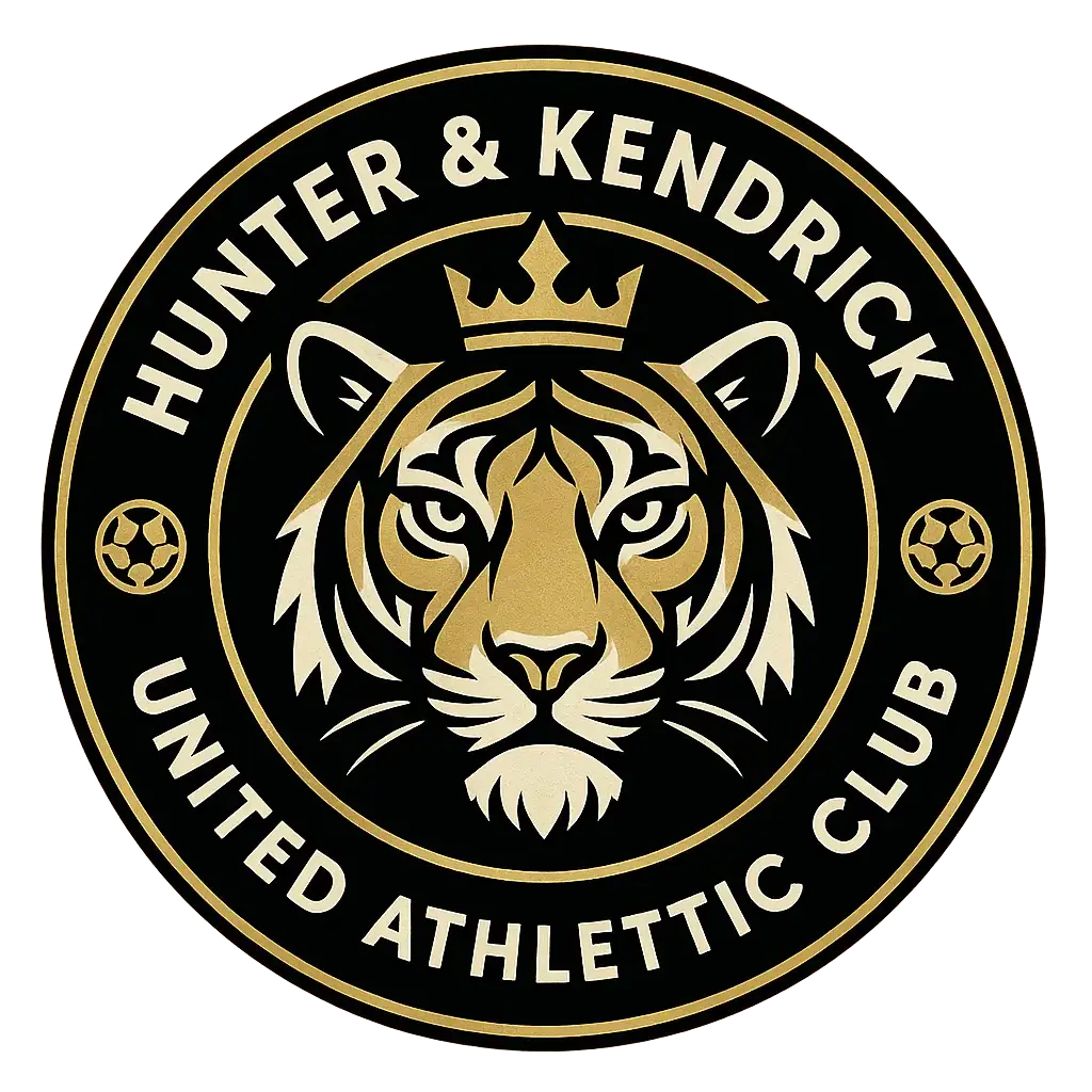 Bold tiger-themed Circular Logo template in black, white, and gold