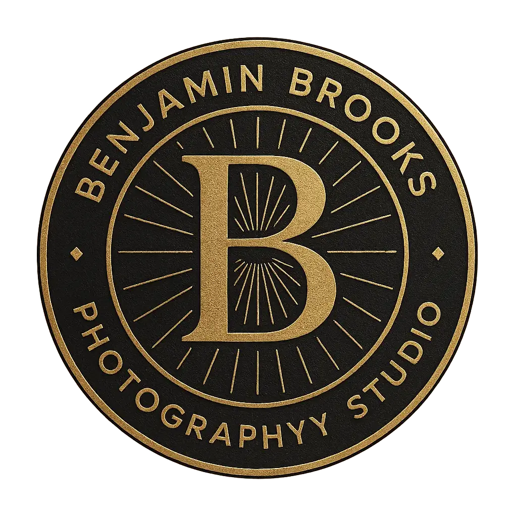 Circular Logo template with geometric design and letter 'B' monogram