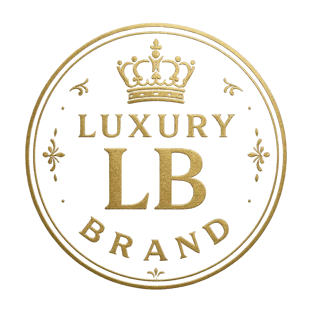 Luxury Circular Logo template with crown and sophisticated design