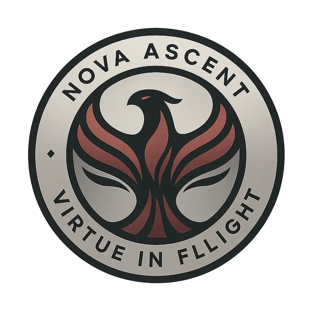 Circular Logo template with phoenix emblem and arc text